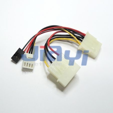 Montagem de fios com conector equivalente TE 1-480424-0 e 1-480426-0 - Montagem de fios com conector equivalente TE 1-480424-0 e 1-480426-0