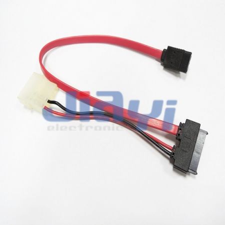 SATA 13P to SATA 7P + 4P Power Cable