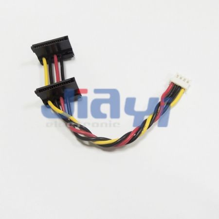 SATA 15P Right Angle Power Cable