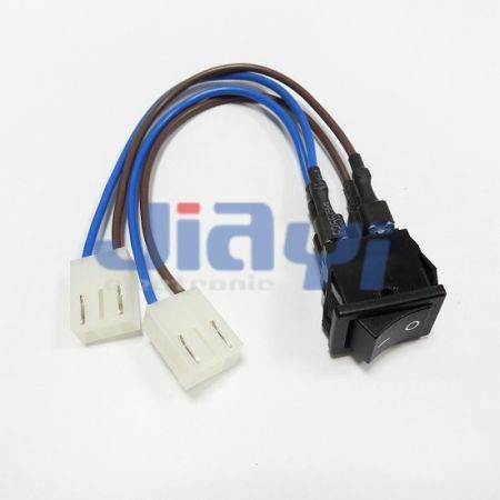 Arnés de cables personalizado con interruptor basculante - Arnés de cables personalizado con interruptor basculante