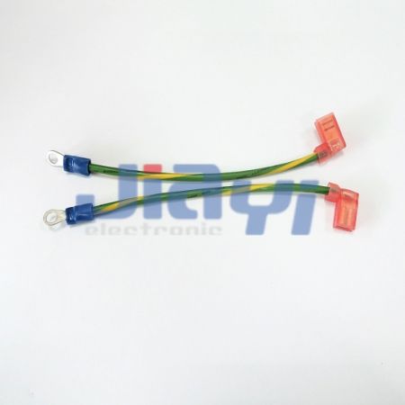 Faisceau de câblage avec borne à indicateur isolé en nylon