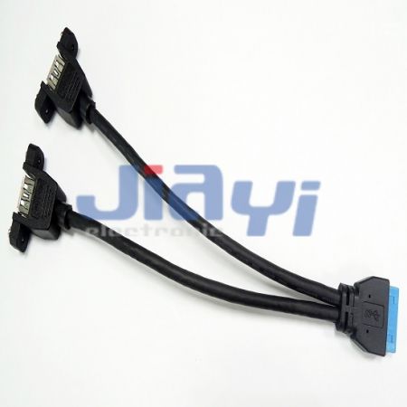 USB 3.0 AF zu 20P IDC Internes USB-Kabel