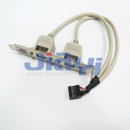 USB 2.0 AF кабель с панельным креплением