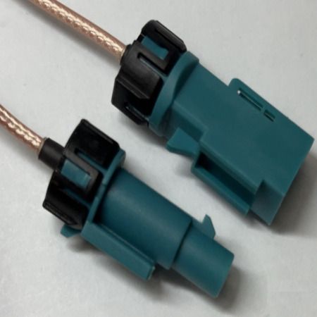 Câble RF Prise FAKRA Code Z à Fiche FAKRA Code Z (L=1000mm RG316, Couleur : Marron) - Câble coaxial RF