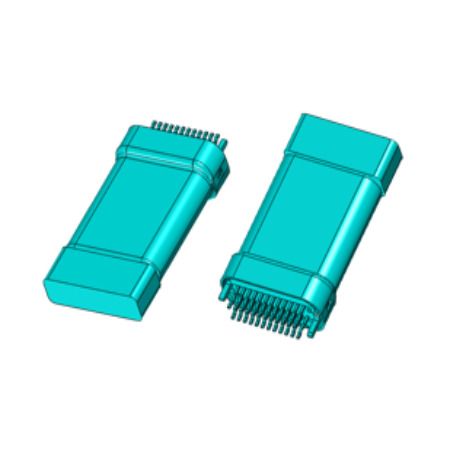 Ток 3A, Напряжение 5V, разъем типа C, Мужской 24PIN, SMT Страддл Средний тип (L=10.77mm) - 24P Мужской разъем типа C