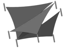 Sombra de Vela para aplicaciones arquitectónicas de sombra solar y al aire libre