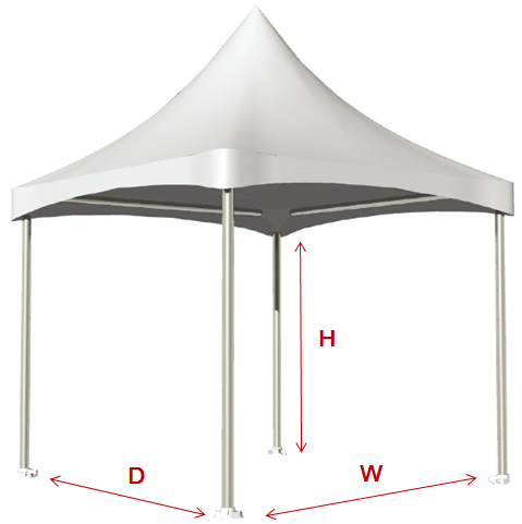 High Peak Cross Cable Aluminum Frame Tent - Cross Cable Tent spec.