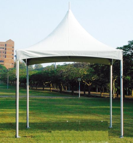 Tente à sommet élevé avec cadre en aluminium à câble croisé - Tente à câble croisé
