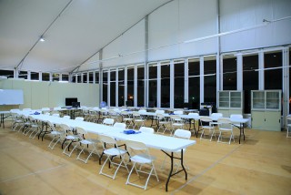 Cassette Flooring in Temporary Meeting Room