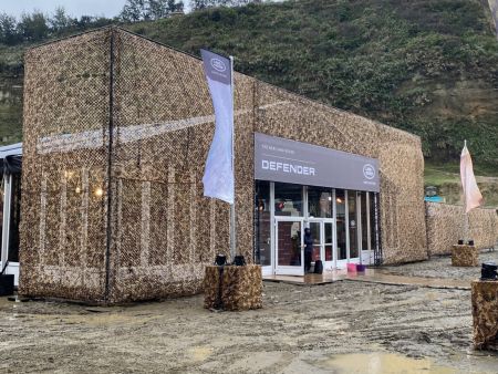 ランドローバーオフロード車発表会テント