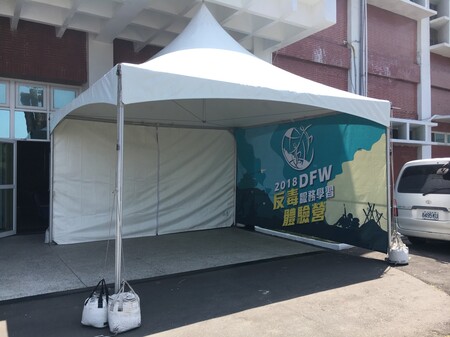 帳篷配件-全白型側簾搭客製活動帆布