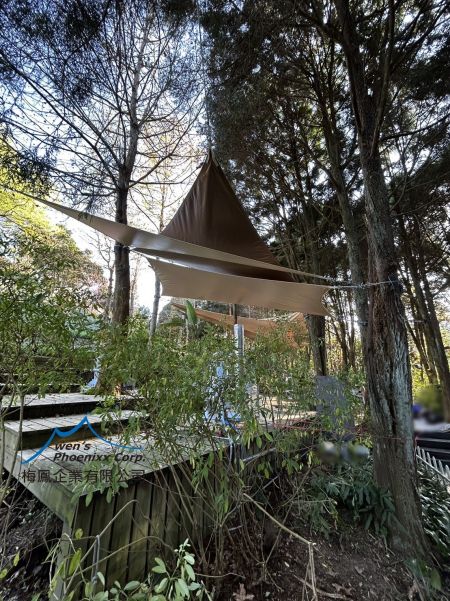 Sail Shade for Tourism Attraction in the Forest