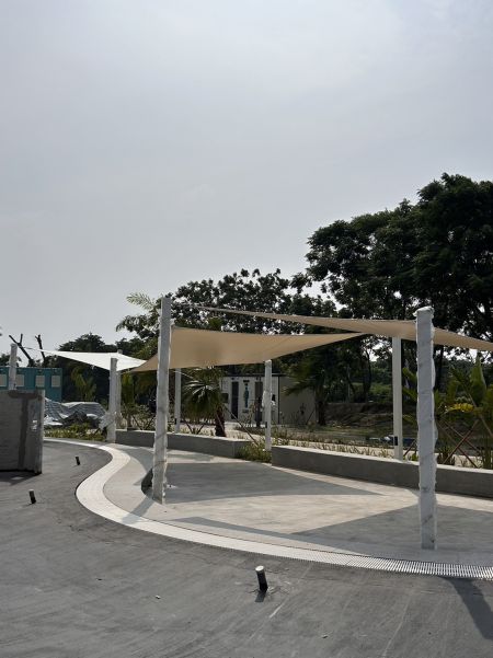 Custom Sail Shades for Public Parks & Open Spaces - Custom Sail Shade for Public Park Project