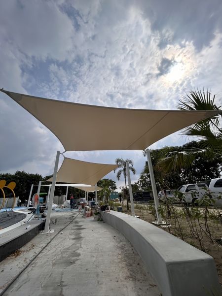 Custom Sail Shade for Park Rest Area