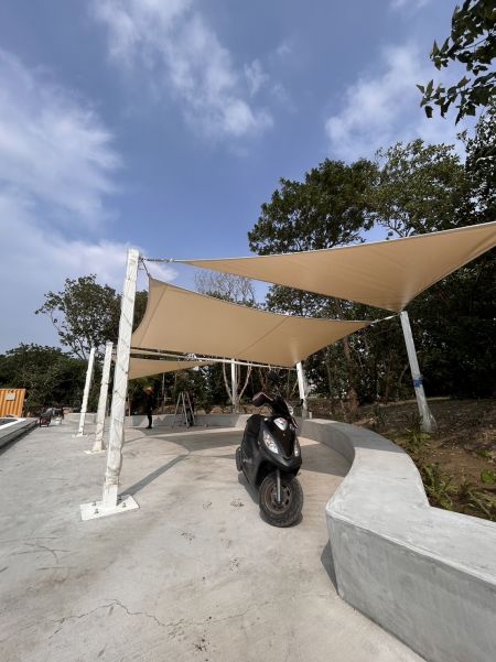 Custom Sail Shade for Outdoor Public Space