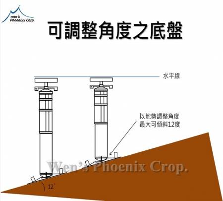 镀锌钢铁支架-最大可倾斜12度
