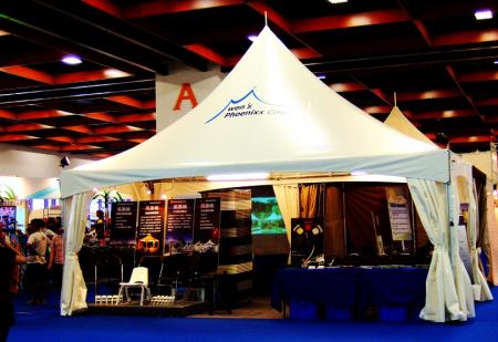 High Peak Cross Cable Tents for Indoor Exhibitions - High Peak Tent for Building Materials Exhibition