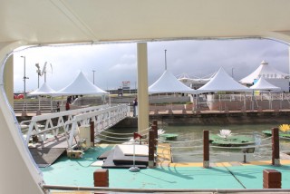High Peak Cross Cable Tents at the Taipei Flora Expo Dock