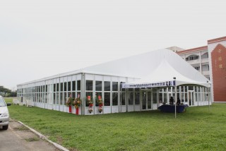 Structure & Glass Wall Tents for Product Launch Events - Large Structure Tents with Glass Walls for Product Launch Events