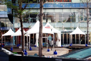 High Peak Cross Cable Tents for Shopping Mall Pop-Up Events