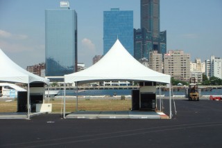 High Peak Cross Cable Tent for 2009 The World Games