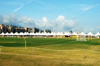 High Peak Cross Cable Tent for 2009 The Summer Deaflympics