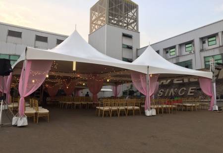 Wedding Tent with Elegant Drapery