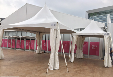Integrated Tent Systems for International Sporting Events (2017 Summer Unversiade Atheletes Village) - 6M*6MCross Cable Tent-2017World Universiade