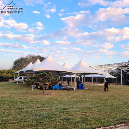 High Peak Cross Cable Tent for Outdoor Exhibition Venues