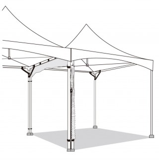 Accesorios para Tiendas-Conector de Poste