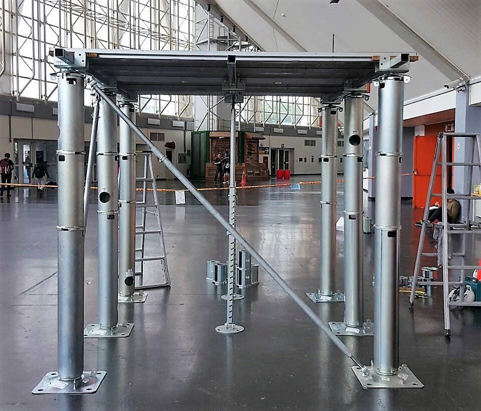 Pieds de plancher surélevé en acier