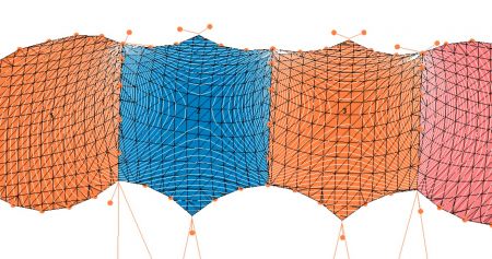 ★The contour lines show water accumulation. If a closed circle is formed, it means that water is prone to accumulate here. The height and design of the membrane structure can be adjusted to eliminate the water accumulation problem.