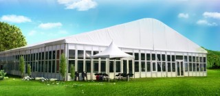 Tenda con parete in vetro leggera e grande (15M.20M.25M) - Tenda con parete in vetro 25Mx30M