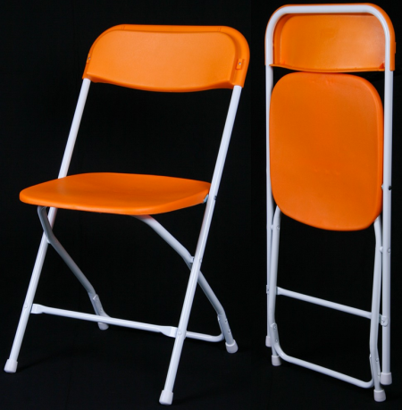 X-02折りたたみ椅子（オバマチェア）オレンジ