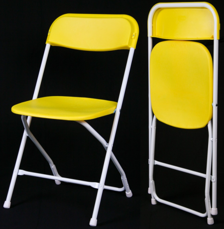 X-02折りたたみ椅子（オバマチェア）黄