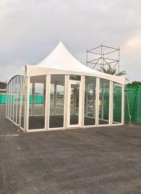 ガラスウィングテント