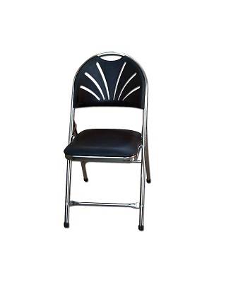 T06 Fan Back Padded Folding Chair - T06C