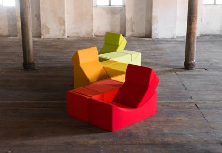 新月沙发/懒骨头-红