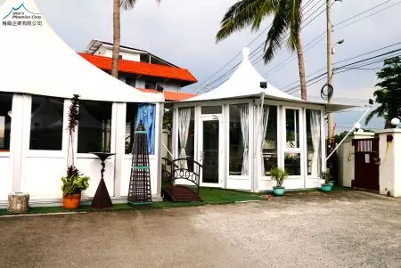 渡假Villa-景观六角帐篷-1