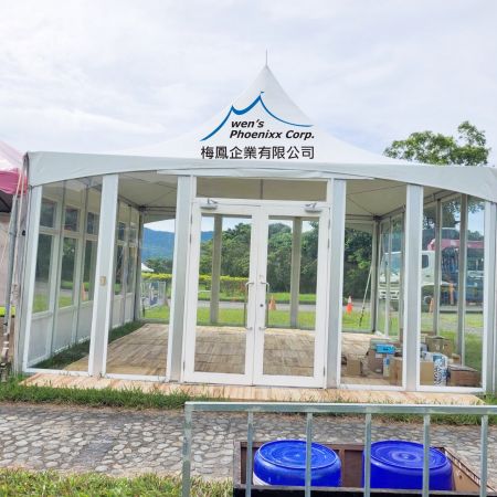 梅凤-6M X 6M玻璃帐篷/玻璃屋(翼板帐篷)