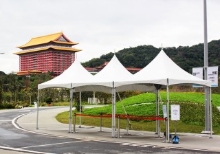 خيمة كابل متقاطعة بمقاس 3 م × 6 م - معرض زهور تايبيه
