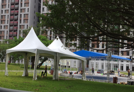 خيمة كابل متقاطعة بمقاس 6 م × 6 م - الألعاب العالمية للجامعات 2017