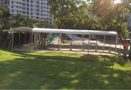خيمة الممر بمقاس 3 م × 3 م - الألعاب العالمية للجامعات 2017
