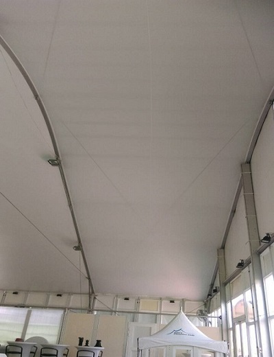 ผ้าปูฝ้าเพดาน - ผ้าปูพื้นเพื่อโครงสร้างเต็นท์