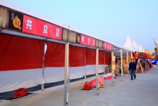 回廊テント-2017_雲林台湾ランタンフェスティバルフードゾーン