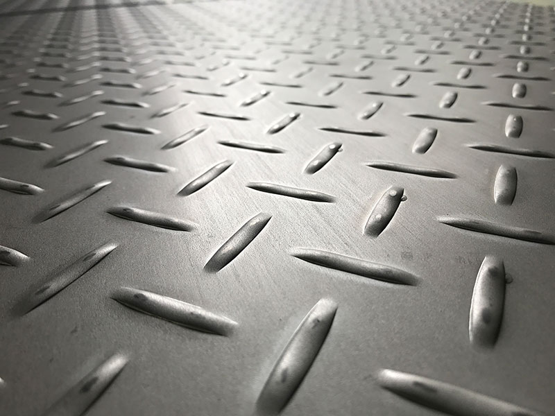 Stainless Steel Checker Plates Manufactured by Stamping
