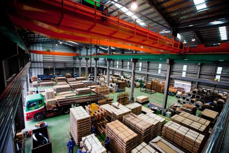 Stainless steel sheet ready for shipment