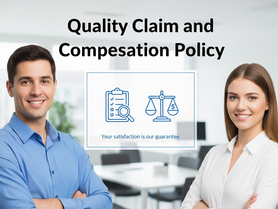 Quality claim and compensation policy