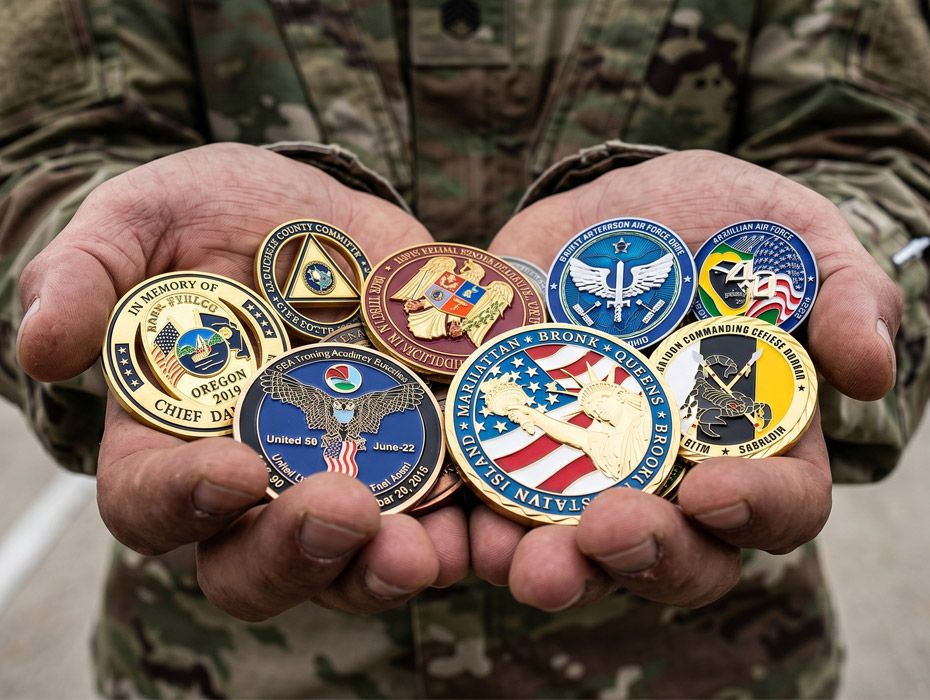 Betekenis van militaire uitdaging munten