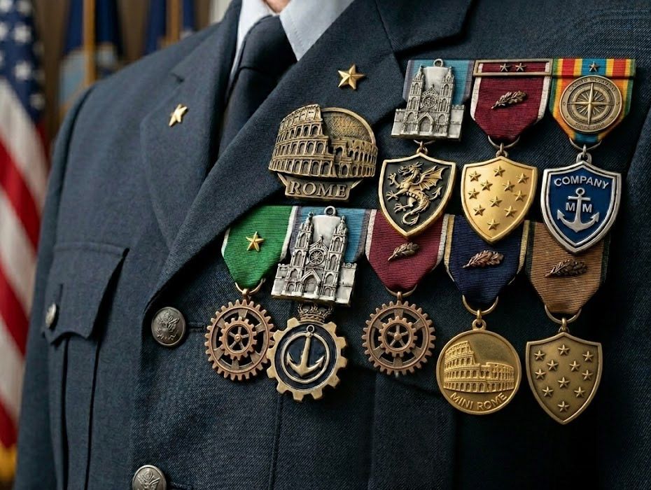 The Evolution of Military Medals, Pins, and Badges Through History